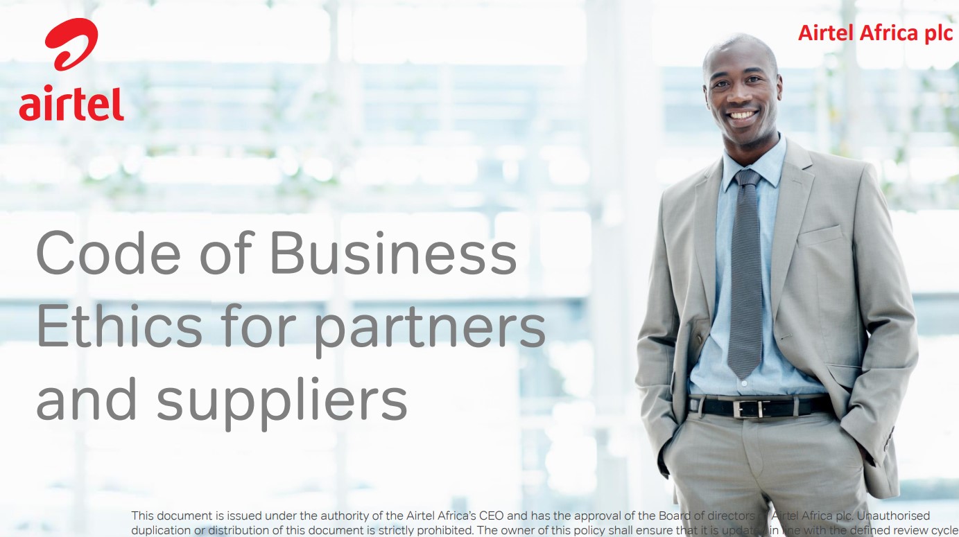 Code of Business Ethics for partners and suppliers